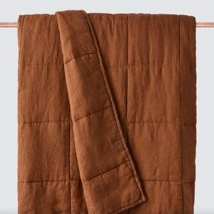 Citizenry Stonewashed Linen Quilt in Sienna Full/Queen